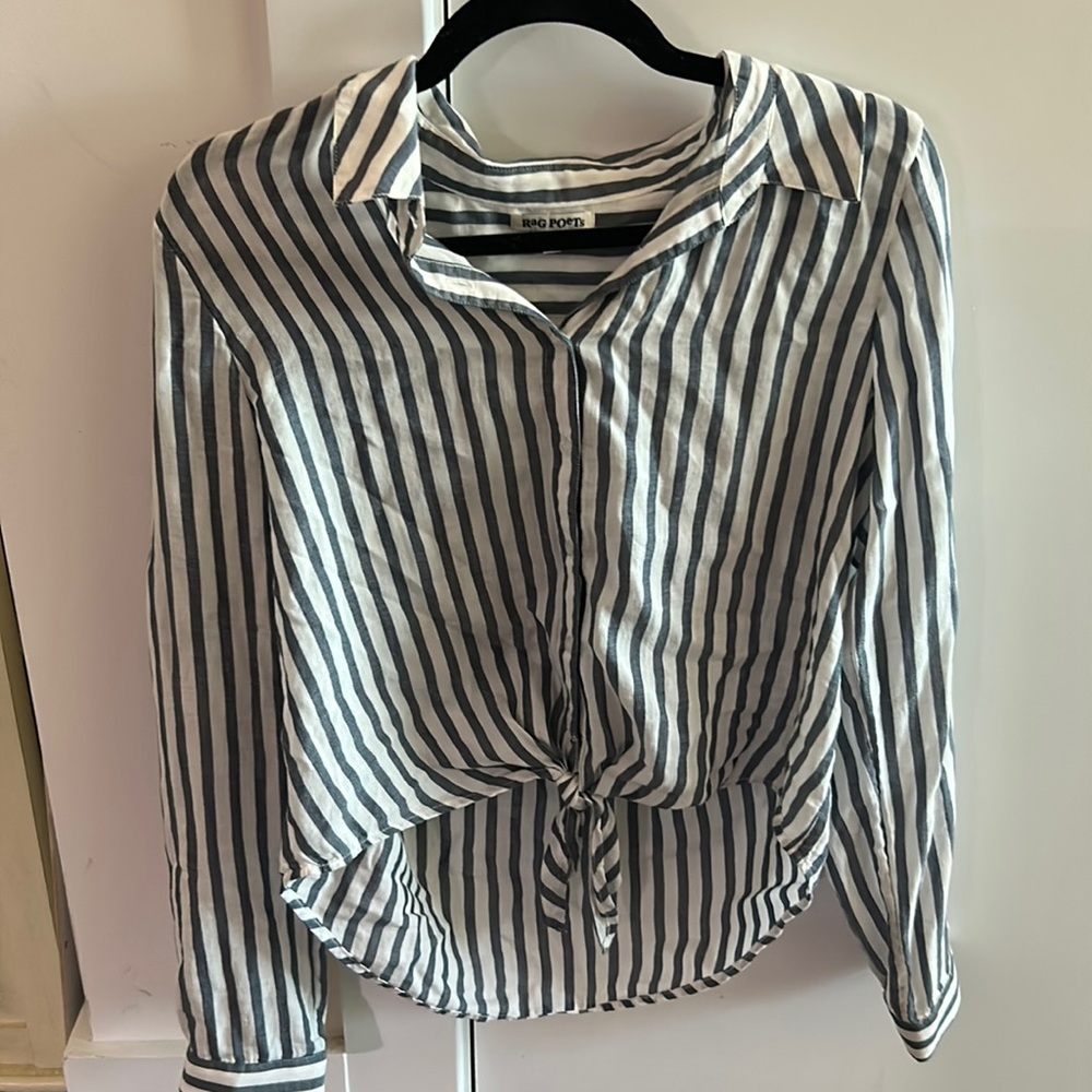 Cropped striped top